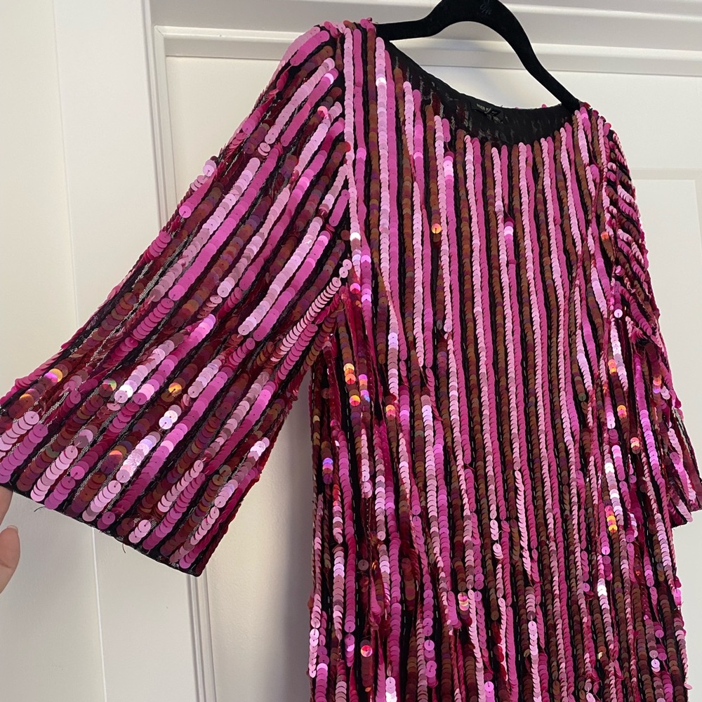 River Island pink sequin dress